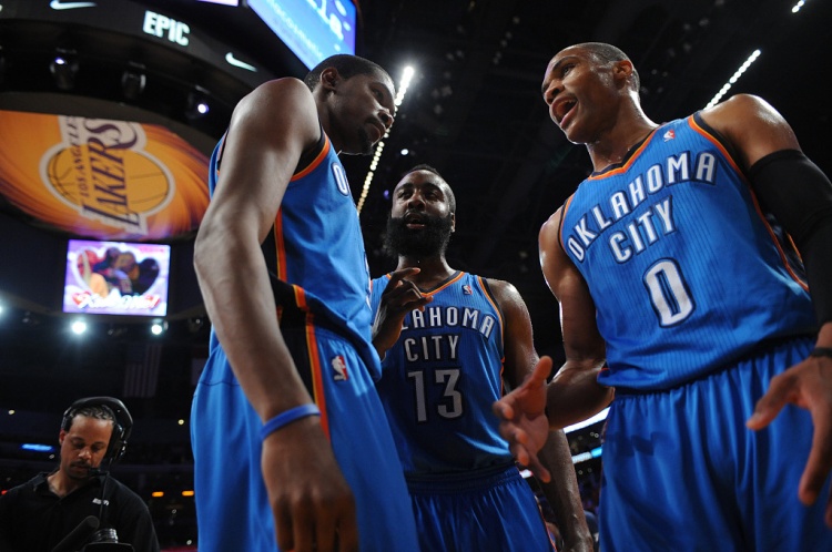 雷霆三少得分全部進(jìn)入歷史前20！他們是NBA歷史最大的如果嗎？